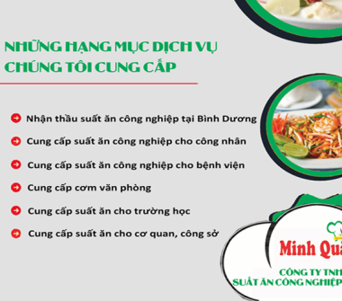 CÔNG TY CUNG CẤP SUẤT ĂN CÔNG NGHIỆP BÌNH DƯƠNG UY TÍN, CHẤT LƯỢNG